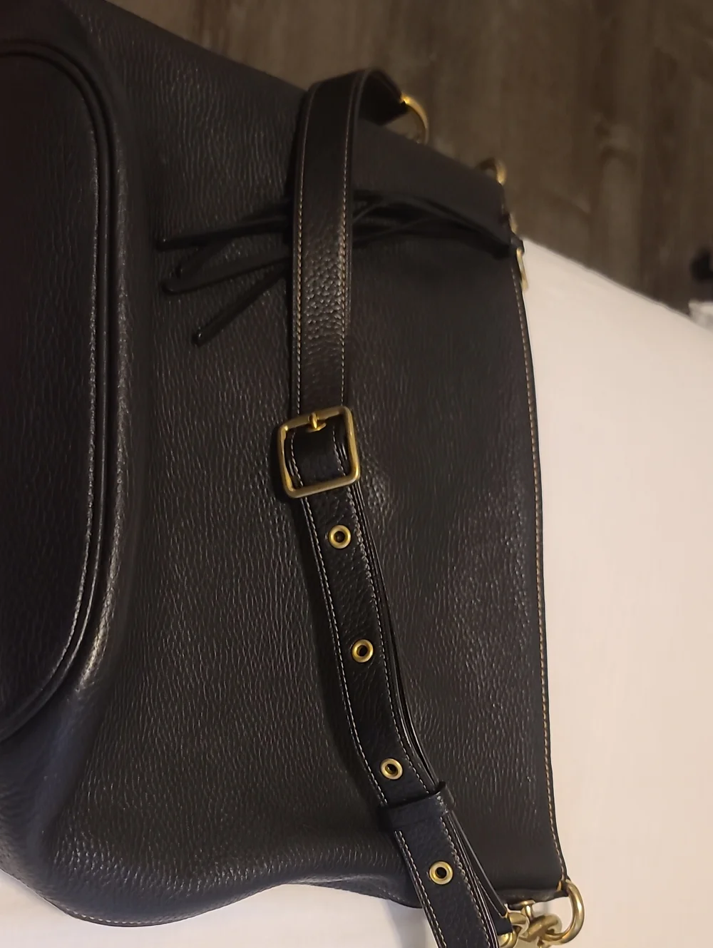 Coach Pebbled Leather Bucket Bag
